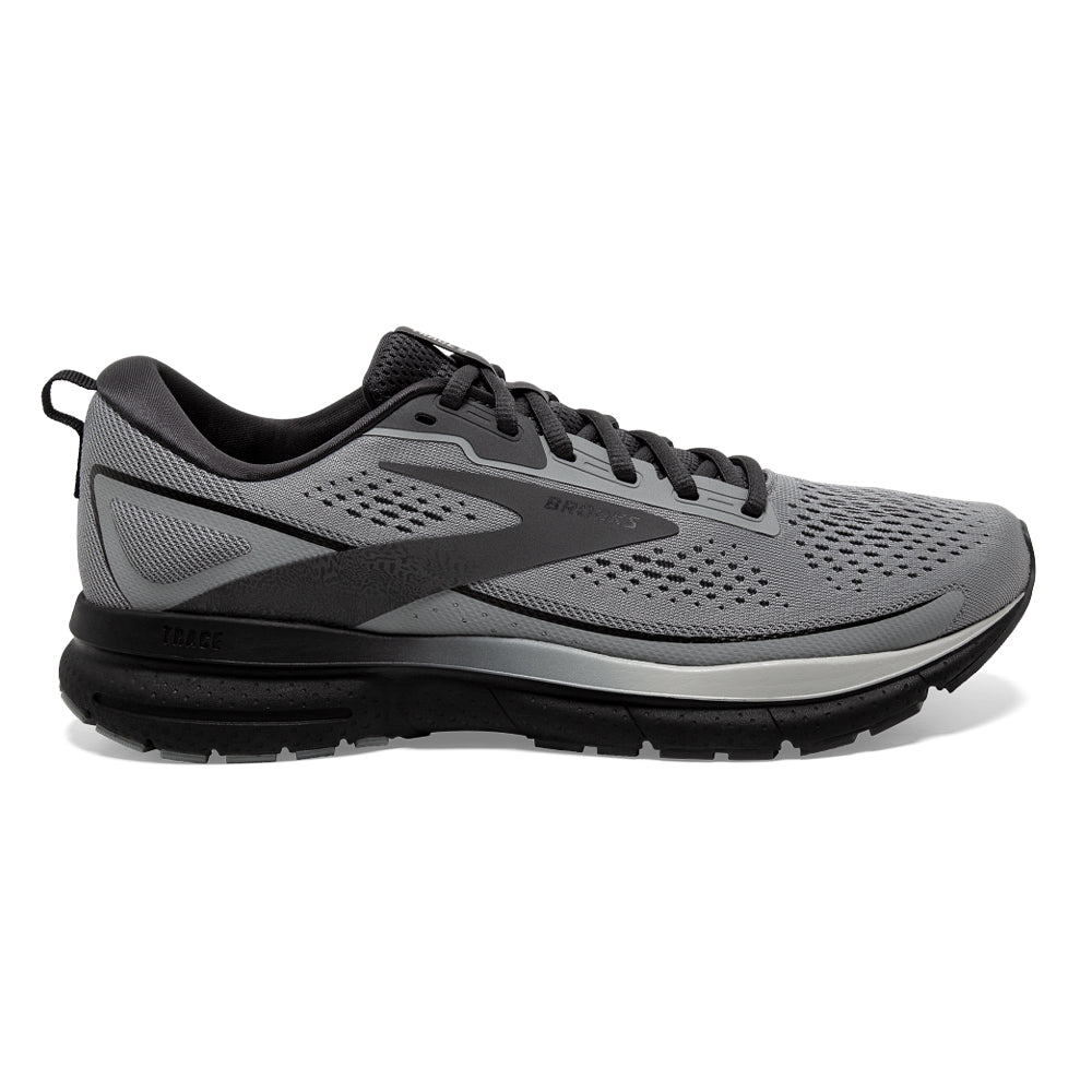 Men's Brooks Trace 3, Grey/Black/Ebony, 11.5 D Medium