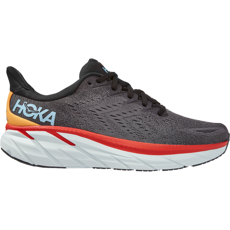 Men's Hoka One One Clifton 8, Anthracite/Castlerock, 11.5 2E Wide