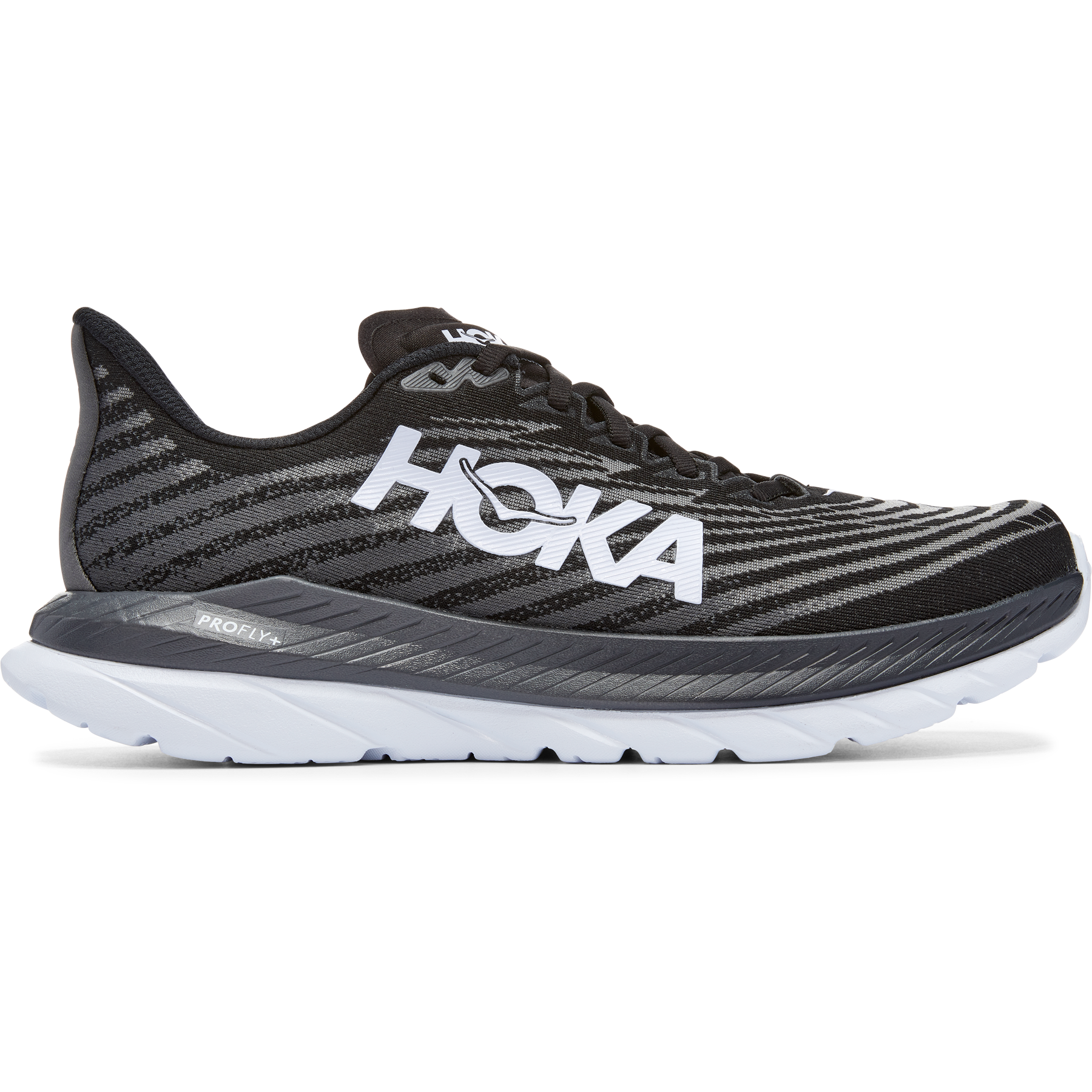 Men's Hoka One One Mach 5, Black/Castlerock, 10.5 2E Wide