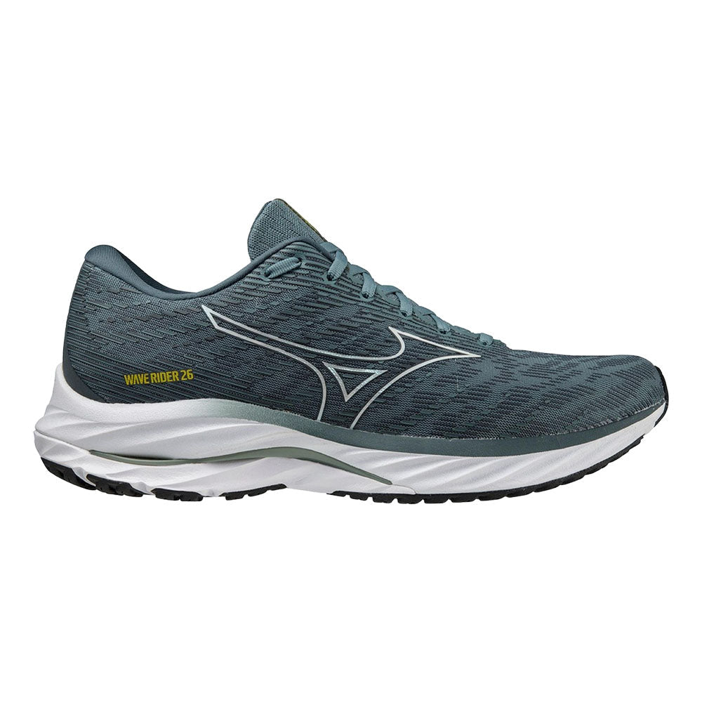 Men's Mizuno Wave Rider 26, Goblin Blue/Vaporous Grey, 10 D Medium