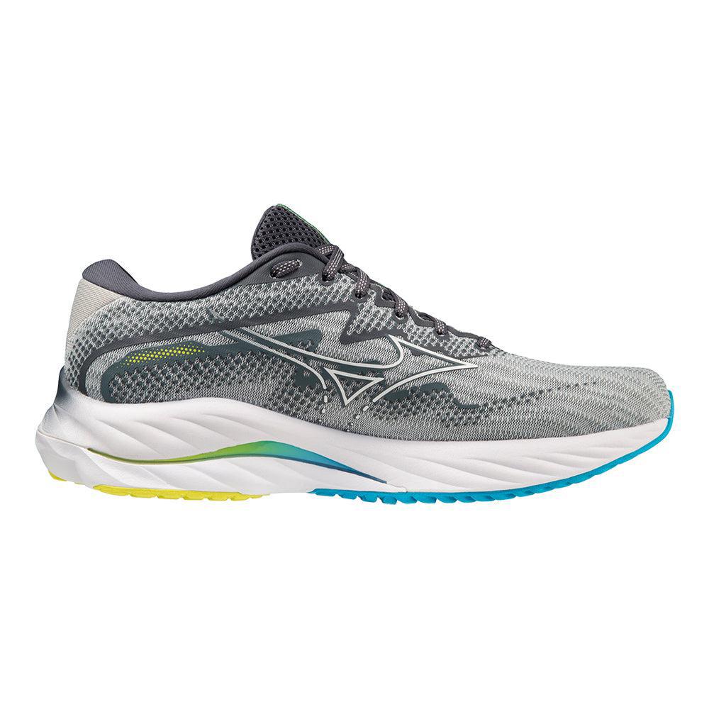 Men's Mizuno Wave Rider 27, Pearl Blue/White, 10.5 2E Wide