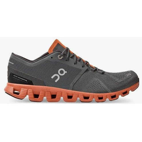 Men's On Cloud X, Rust/Rock, 10 D Medium