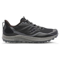 Men's Saucony Peregrine 12, Black/Charcoal, 12.5 D Medium
