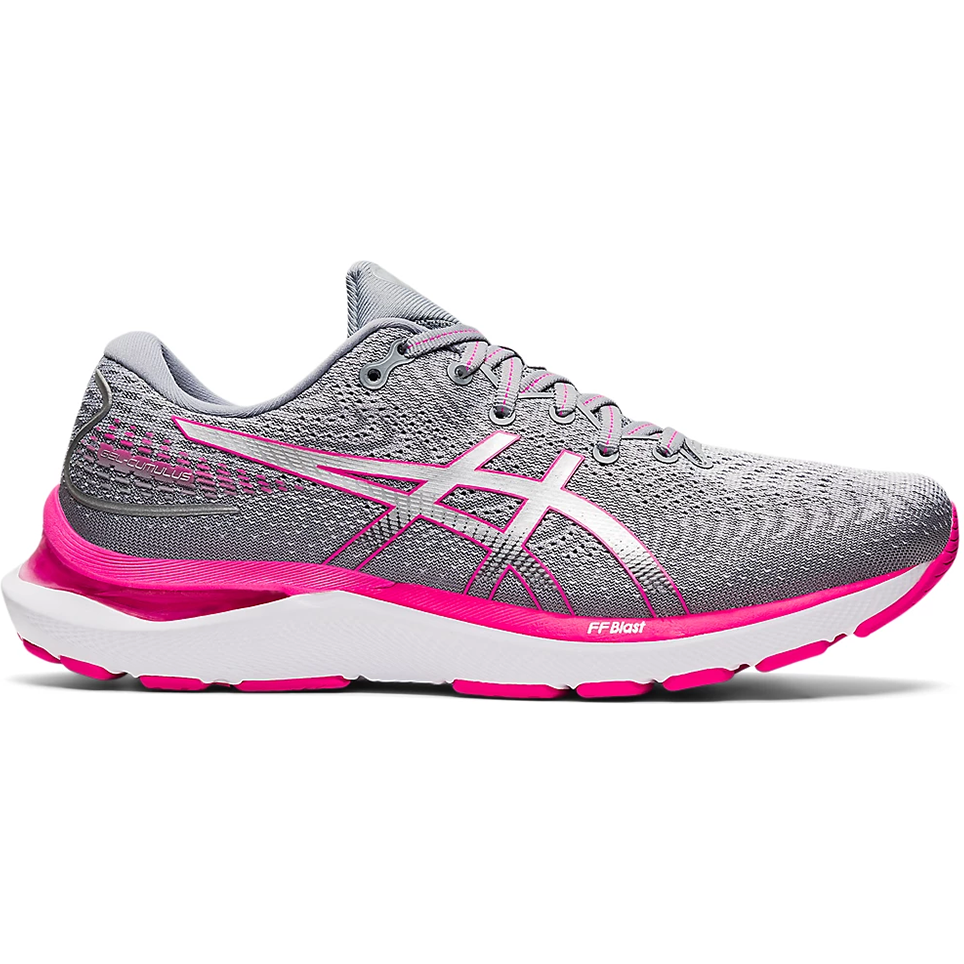 Women's Asics GEL-Cumulus 24, Sheet Rock/Pink Glo, 9.5 B Medium