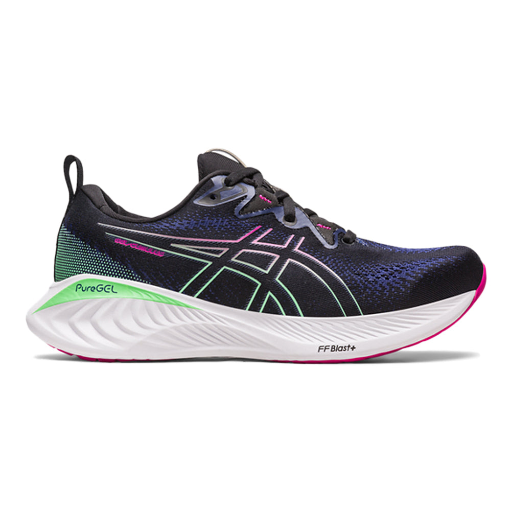Women's Asics Gel-Cumulus 25, Black/Pink Rave, 8.5 B Medium