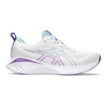Women's Asics Gel-Cumulus 25, White/Gris Blue, 7.5 B Medium
