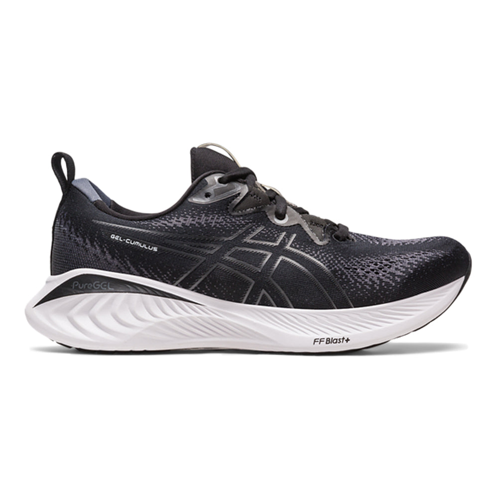 Women's Asics Gel-Cumulus 25, Black/White, 10 D Wide