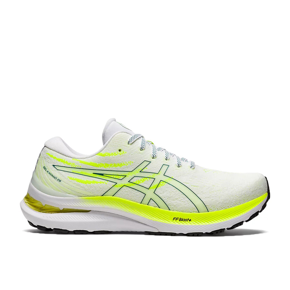 Women's Asics Gel-Kayano 29, White/Velvet Pine, 10 B Medium