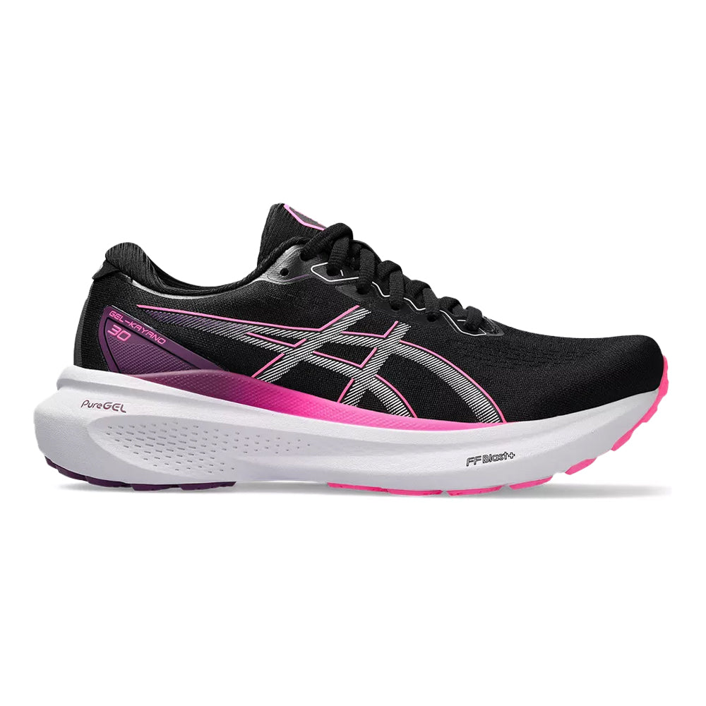 Women's Asics Gel-Kayano 30, Black/Lilac Hint, 8.5 B Medium