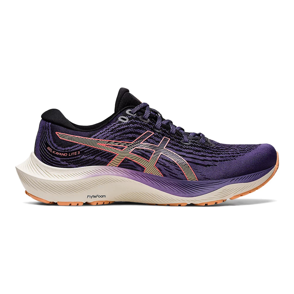 Women's Asics GEL-Kayano Lite 3, Dusty Purple/Summer Dune, 7.5 B Medium