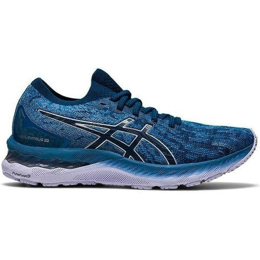 Women's Asics GEL-Nimbus 23, Floss/MAKO Blue, 11 B Medium