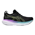 Women's Asics Gel-Nimbus 25, Black/Glow Yellow, 7.5 B Medium