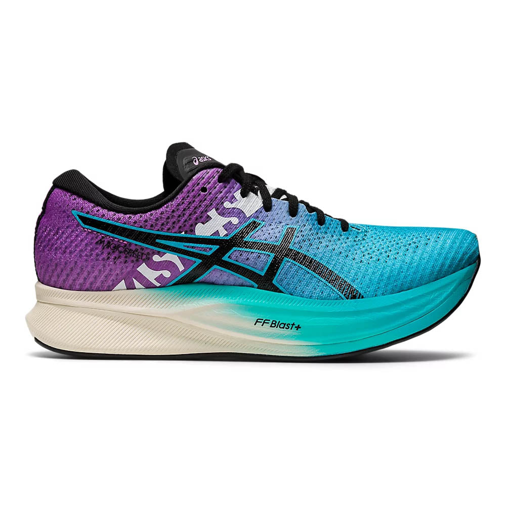 Women's Asics Magic Speed 2 Ekiden, Aquarium/Black, 7 B Medium