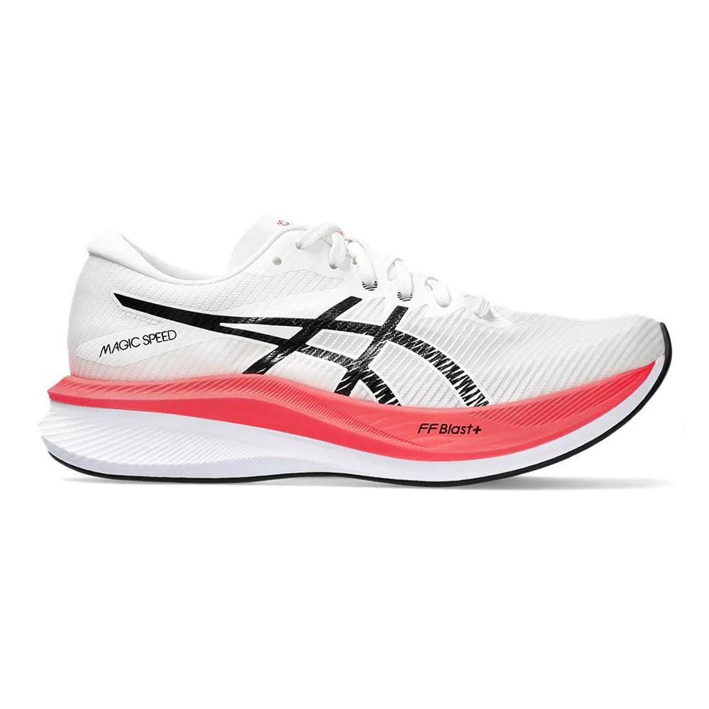 Women's Asics Magic Speed 3, White/Black, 8 B Medium