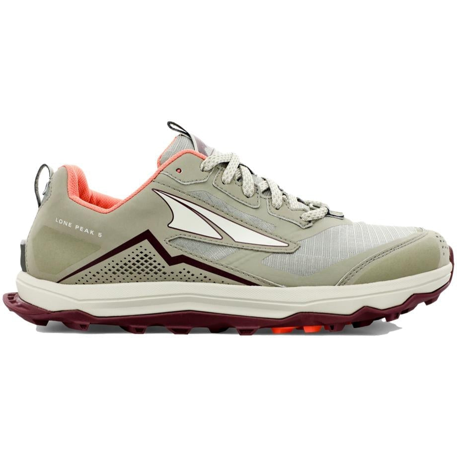 Women's Altra Lone Peak 5, Khaki, 7.5 B Medium