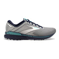 Women's Brooks Adrenaline GTS 22, Grey/Peacoat/Aruba, 5.5 B Medium