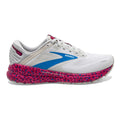 Women's Brooks Adrenaline GTS 22, White/Oyster/Brilliant, 7 B Medium