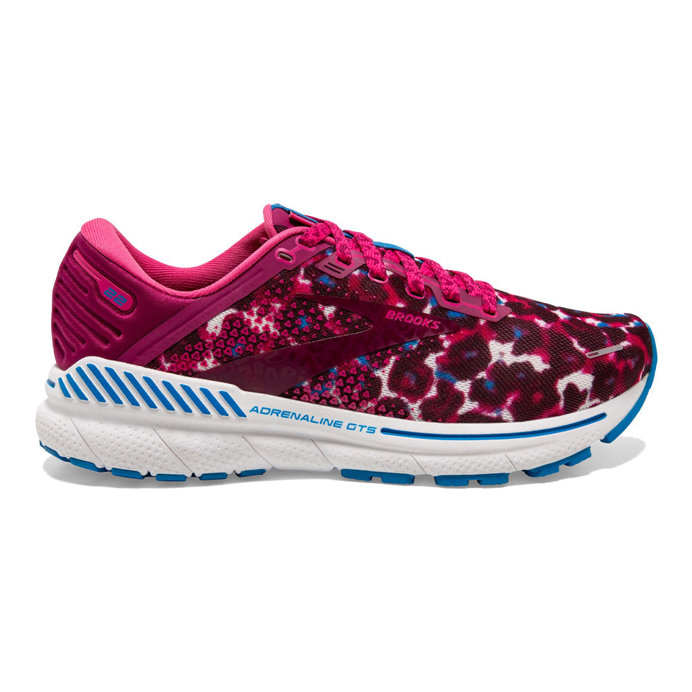Women's Brooks Adrenaline GTS 22, Magenta/White/Raspberry, 7.5 B Medium