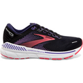 Women's Brooks Adrenaline GTS 22, Black/Purple/Coral, 7.5 D Wide