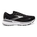 Women's Brooks Adrenaline GTS 23, Black/White/Silver, 9.5 D Wide
