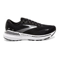 Men's Brooks Adrenaline GTS 23, Black/White/Silver, 8 D Medium
