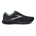 Women's Brooks Adrenaline GTS 23, Black/Light Blue/Purple, 9.5 D Wide