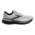 Women's Brooks Adrenaline GTS 23, Grey/Black/Purple, 7 D Wide