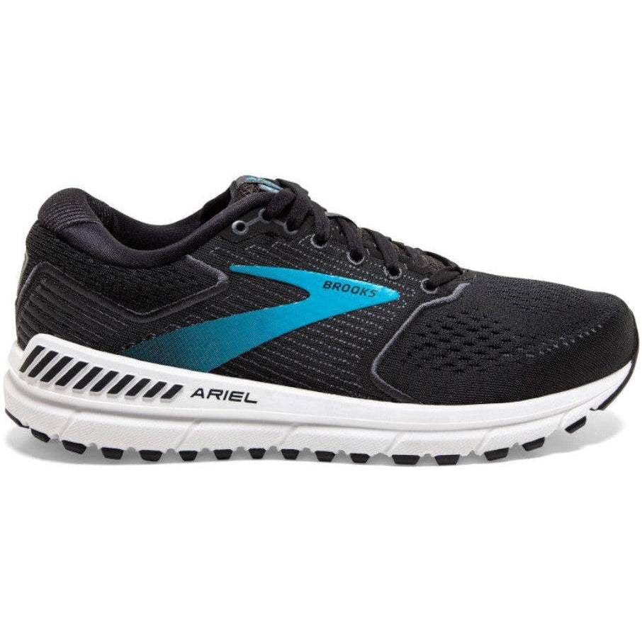 Women's Brooks Ariel '20, Black/Ebony/Blue, 9.5 D Wide