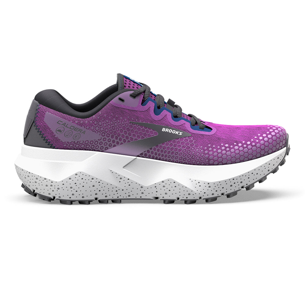 Women's Brooks Caldera 6, Purple/Violet/Navy, 7.5 B Medium
