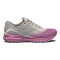 Women's Brooks Ghost 15, Grey/Coconut/Fuchsia, 8.5 B Medium