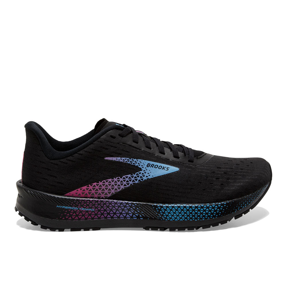 Women's Brooks Hyperion Tempo, Black/Blissful Blue/Fuchsia, 8 B Medium