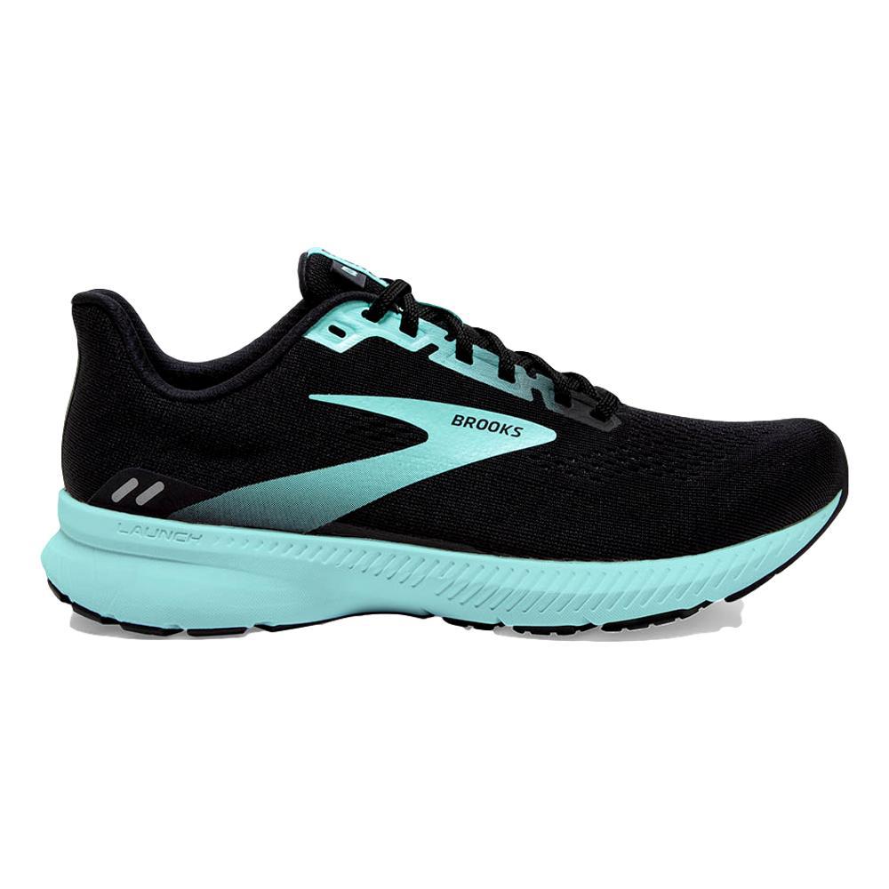 Women's Brooks Launch 8, Black/Ebony/Blue Tint, 8 D Wide