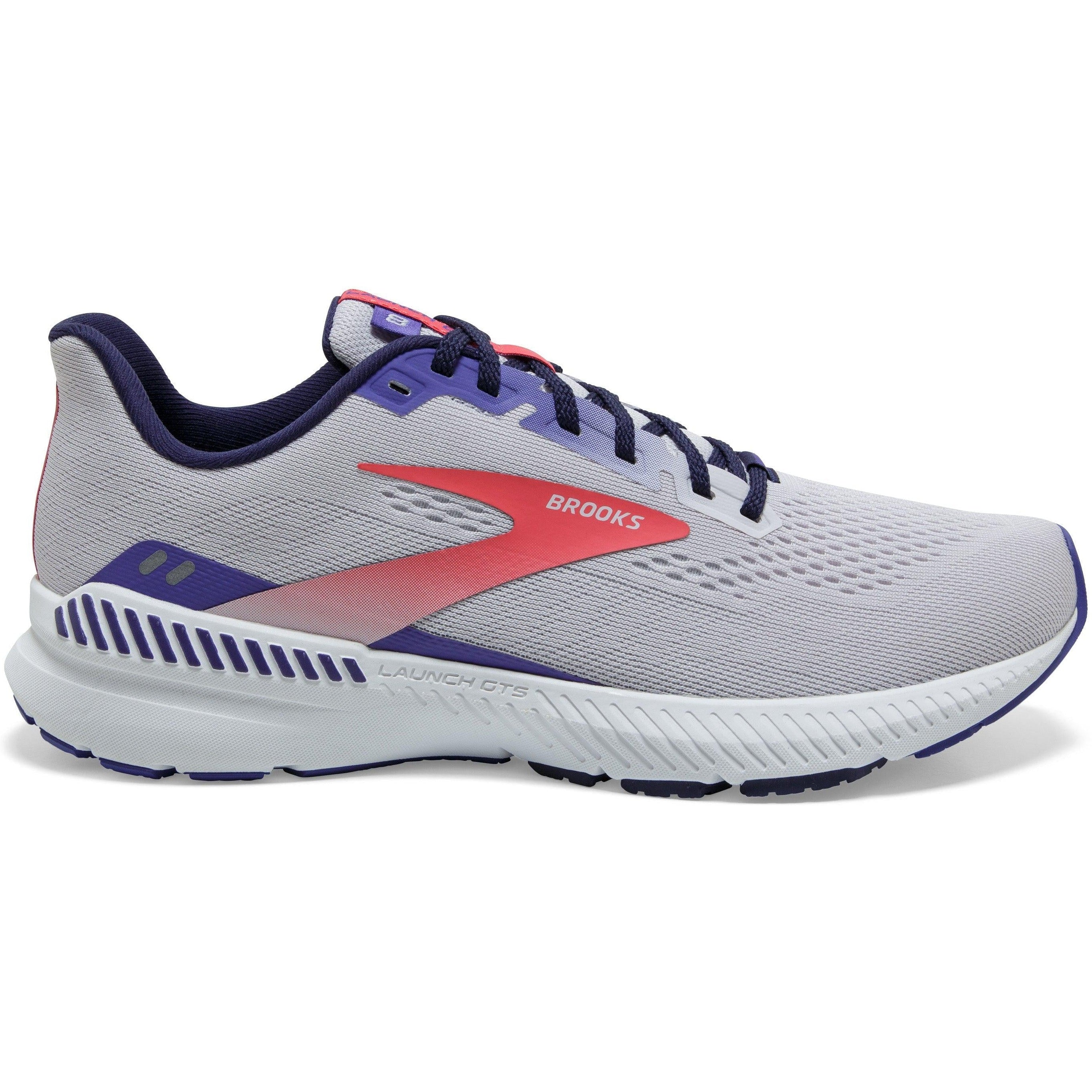 Women's Brooks Launch GTS 8, Lavender/Astral/Coral, 7.5 B Medium