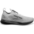 Women's Brooks Levitate Stealthfit 5, White/Grey/Black, 7.5 B Medium