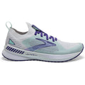 Women's Brooks Levitate Stealthfit GTS 5, White/Navy Blue/Yucca, 10 B Medium