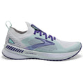 Women's Brooks Levitate Stealthfit GTS 5, White/Navy Blue/Yucca, 9.5 B Medium