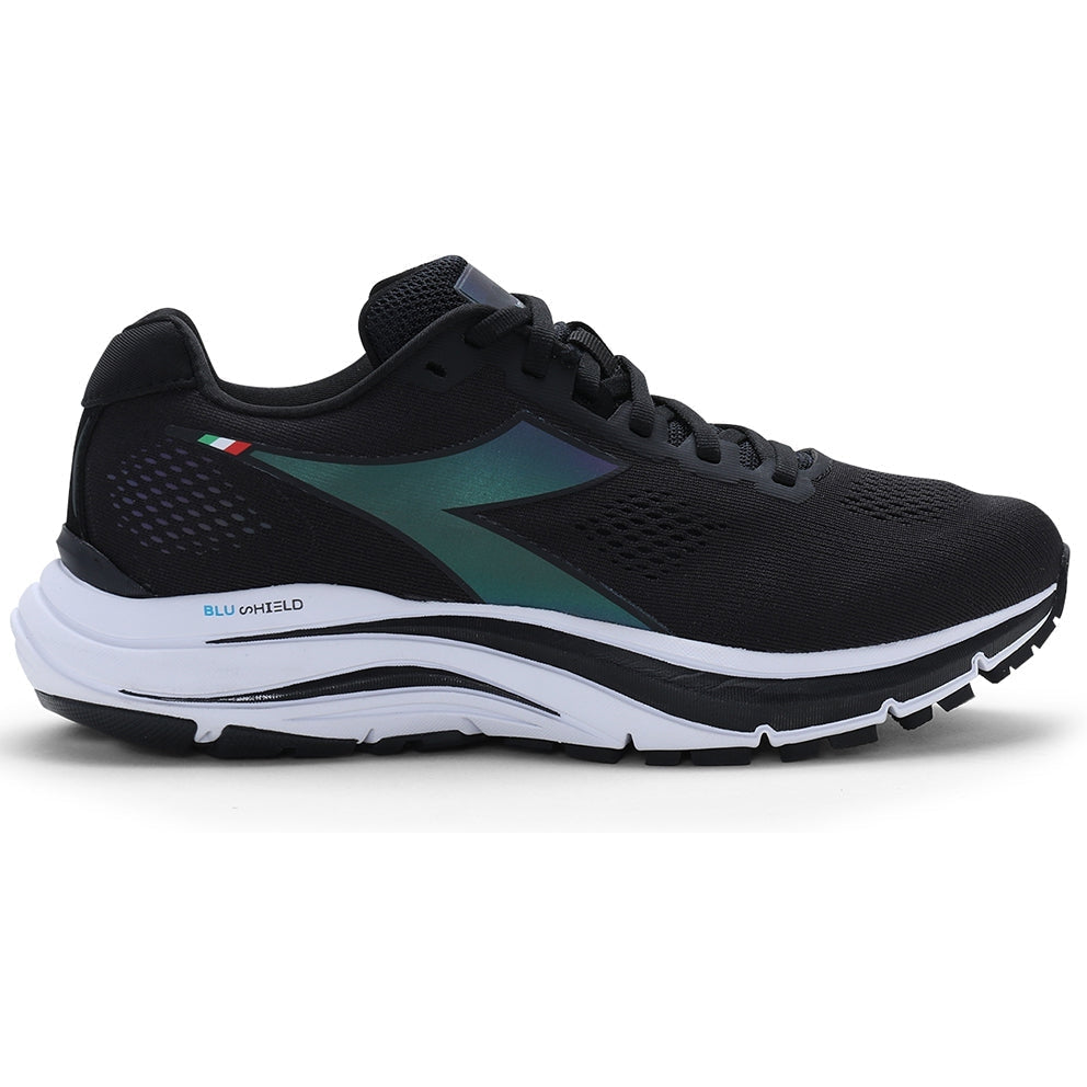 Women's Diadora Mythos Blushield 7 Vortice Hip, Black/White, 9.5 B Medium