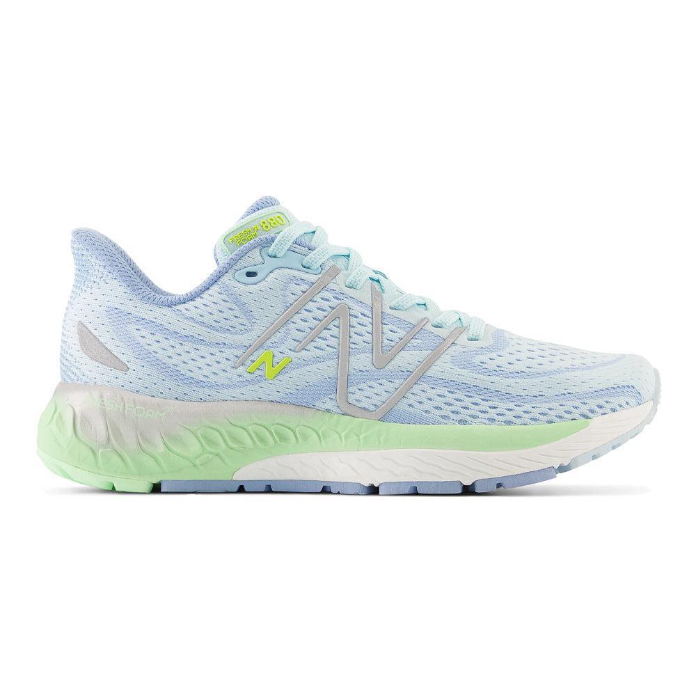 Women's New Balance Fresh Foam X 880v13, Blue/Green Aura, 9.5 B Medium