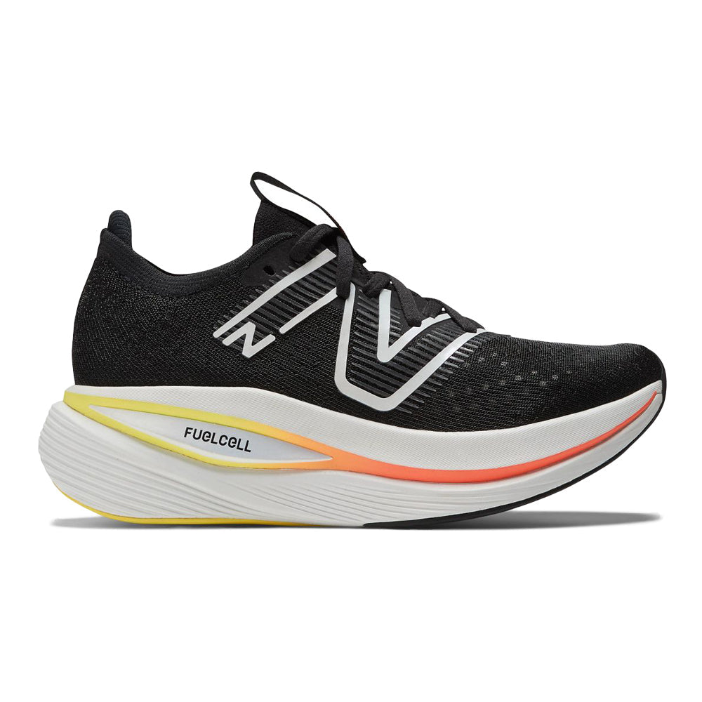 Women's New Balance FuelCell SuperComp Trainer, Black/Black Metallic, 6 B Medium