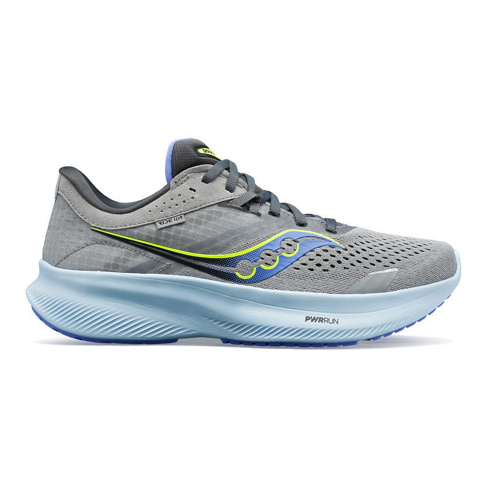 Women's Saucony Ride 16, Fossil/Pool, 9 D Wide