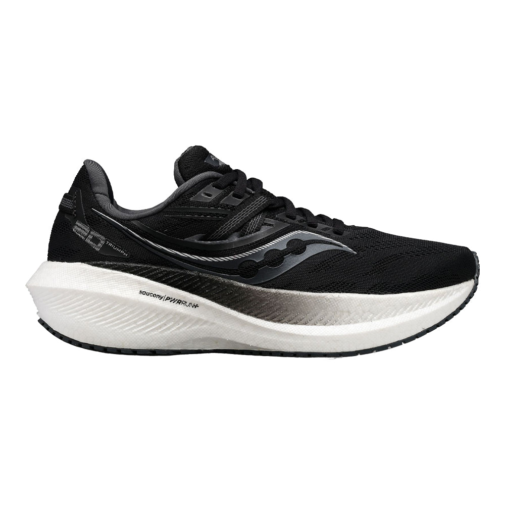 Women's Saucony Triumph 20, Black/White, 10 B Medium