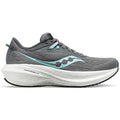 Women's Saucony Triumph 21, Gravel/Black, 8.5 B Medium