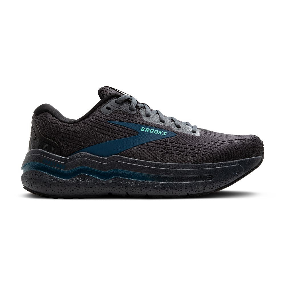 Men's Brooks Ghost Max 2, Ebony/Cockatoo/Blue Sapphire, 11.5 4E Extra Wide