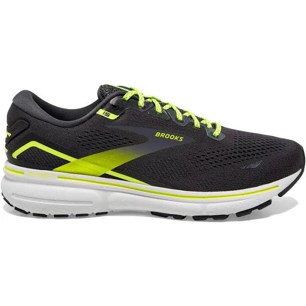 Women's Brooks Ghost 15, Ebony/White/Nightlife, 9 B Medium